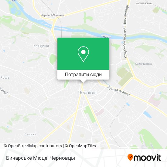 Карта Бичарське Місце
