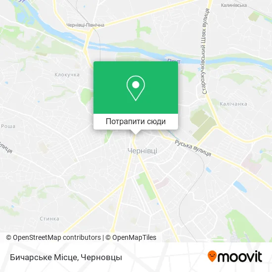 Карта Бичарське Місце