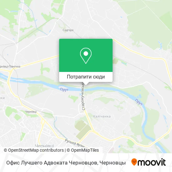 Карта Офис Лучшего Адвоката Черновцов