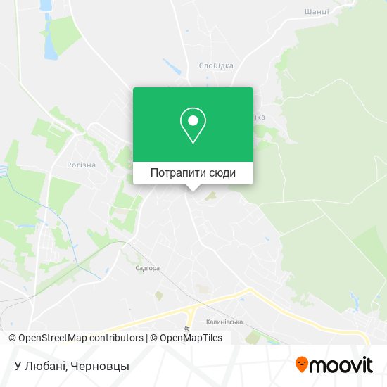 Карта У Любані