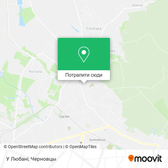 Карта У Любані