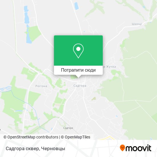 Карта Садгора сквер