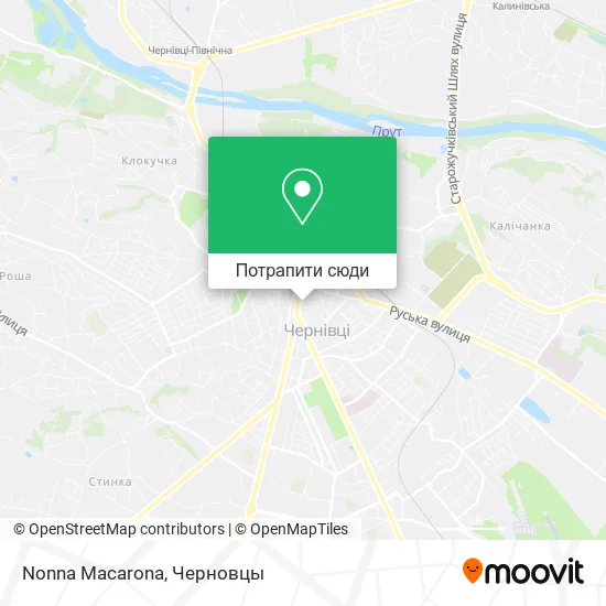 Карта Nonna Macarona