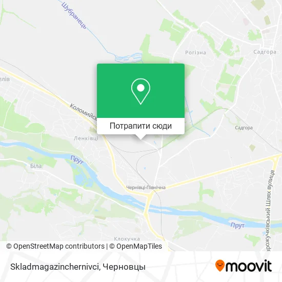 Карта Skladmagazinchernivci