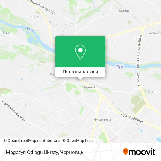 Карта Magazyn Odiagu Ukrsty