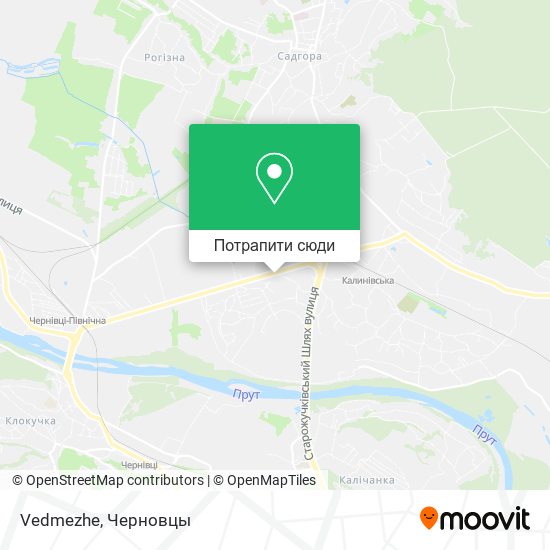 Карта Vedmezhe