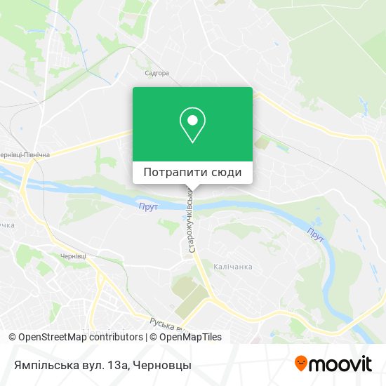 Карта Ямпільська вул. 13a
