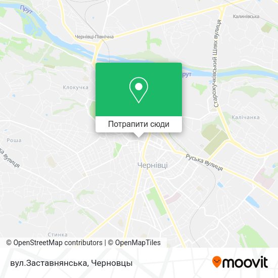 Карта вул.Заставнянська
