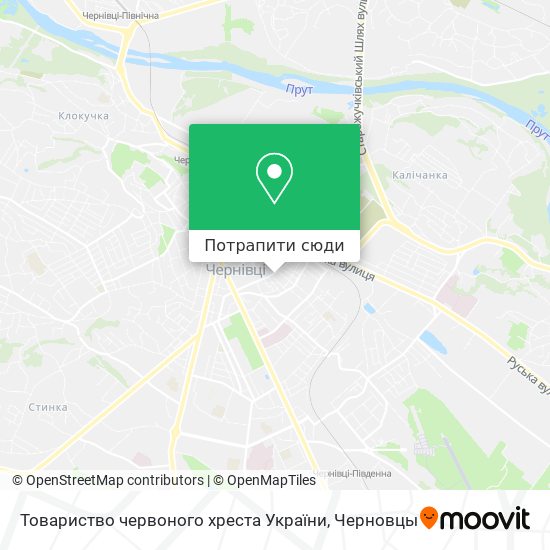 Карта Товариство червоного хреста України