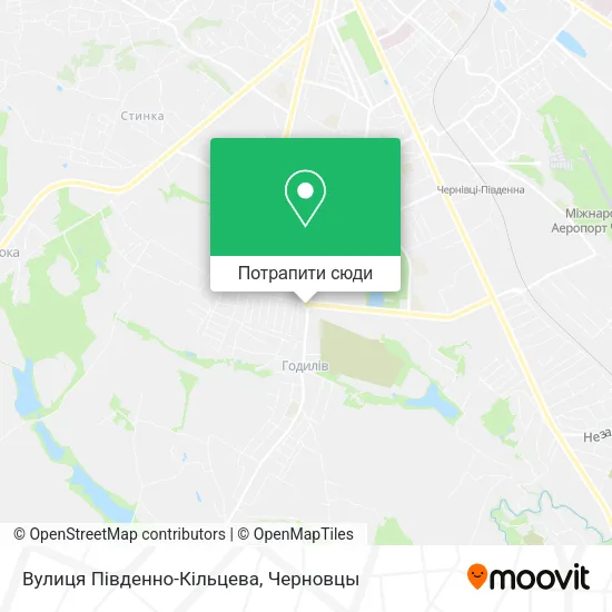 Карта Вулиця Південно-Кільцева