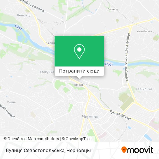 Карта Вулиця Севастопольська