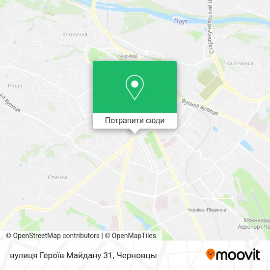 Карта вулиця Героїв Майдану 31