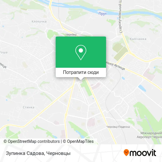 Карта Зупинка Садова