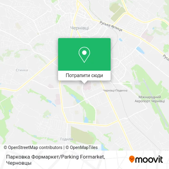 Карта Парковка Формаркет / Parking Formarket