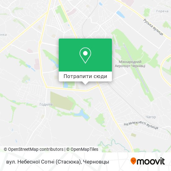 Карта вул. Небесної Сотні (Стасюка)