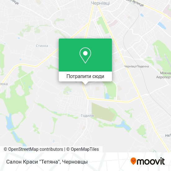 Карта Салон Краси "Тетяна"