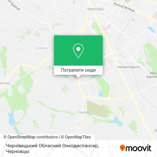 Карта Чернівецький Обласний Онкодиспансер