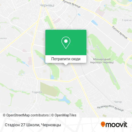 Карта Стадіон 27 Школи