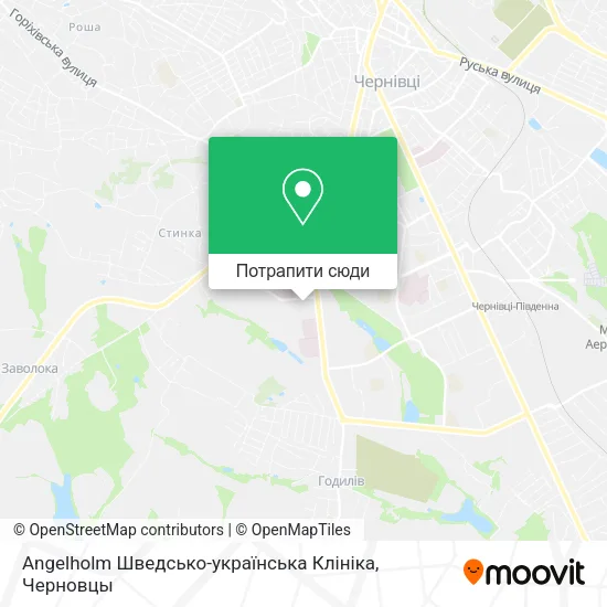 Карта Angelholm Шведсько-українська Клініка