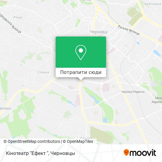 Карта Кінотеатр "Ефект "