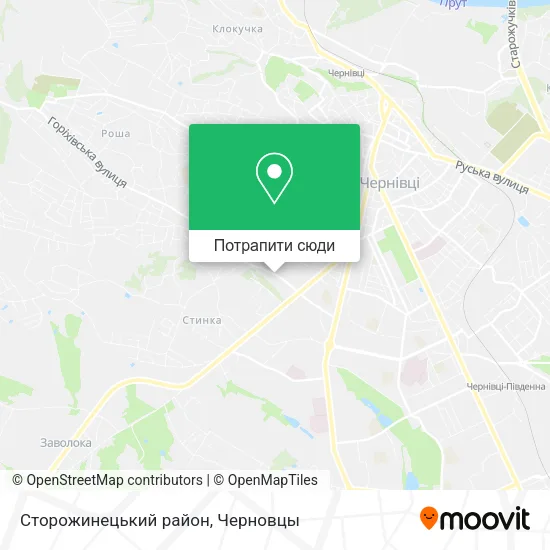 Карта Сторожинецький район