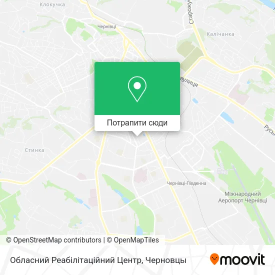 Карта Обласний Реабілітаційний Центр