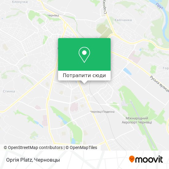 Карта Оргія Platz