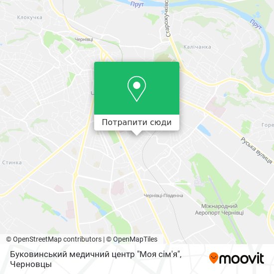 Карта Буковинський медичний центр "Моя сім'я"