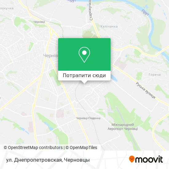 Карта ул. Днепропетровская