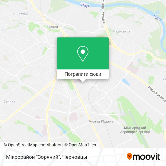 Карта Мікрорайон "Зоряний"