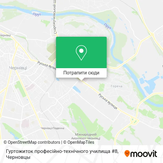 Карта Гуртожиток професійно-технічного училища #8