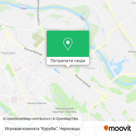 Карта Игровая комната "Курубік"