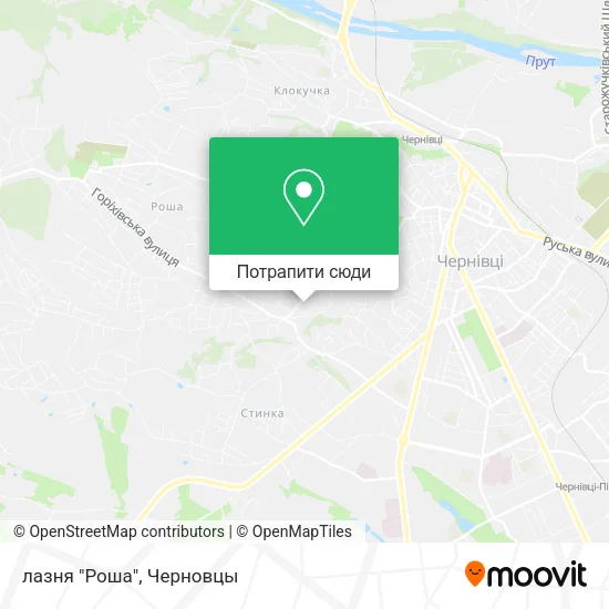 Карта лазня "Роша"