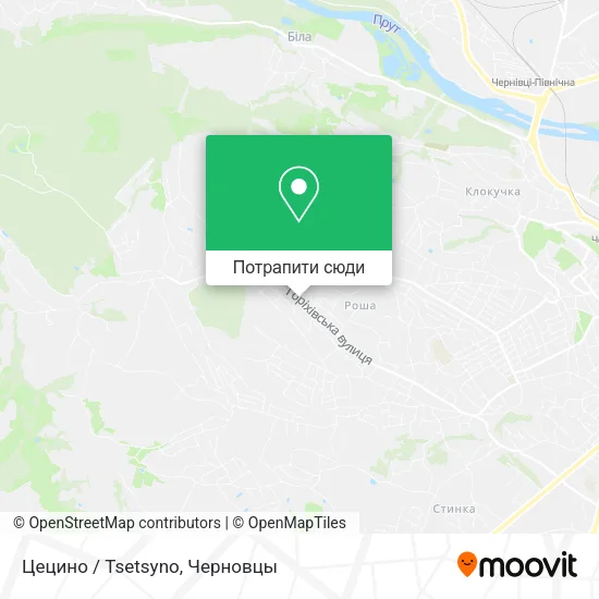 Карта Цецино / Tsetsyno