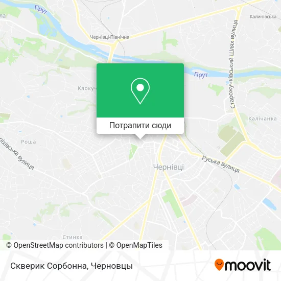 Карта Скверик Сорбонна