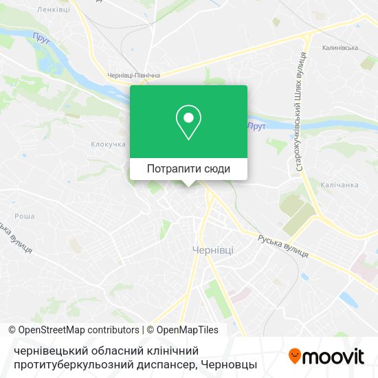 Карта чернівецький обласний клінічний протитуберкульозний диспансер