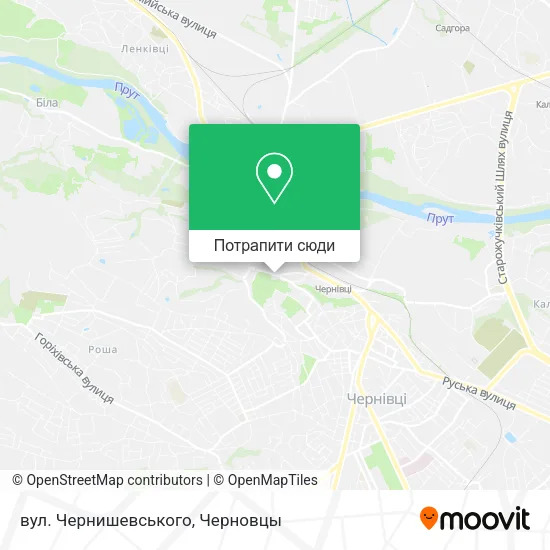 Карта вул. Чернишевського