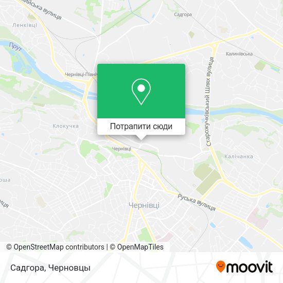 Карта Садгора