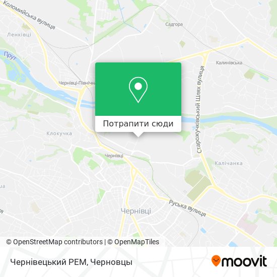 Карта Чернівецький РЕМ