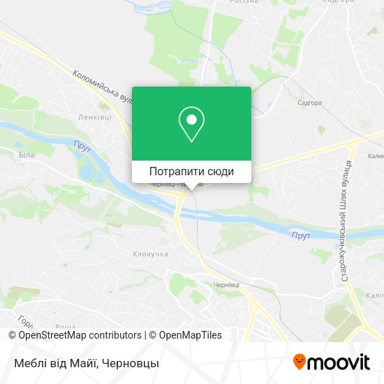 Карта Меблі від Майї
