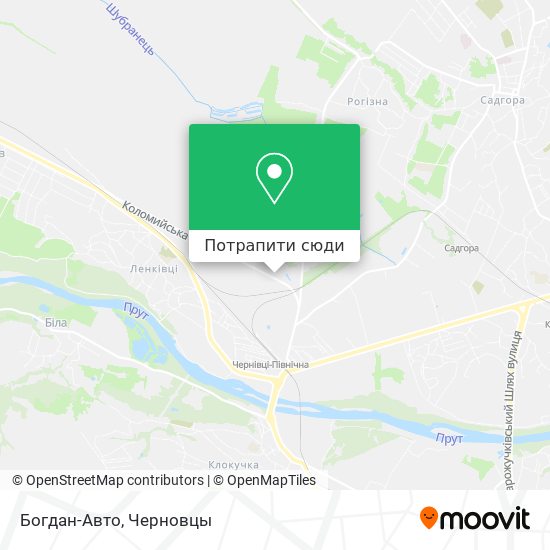Карта Богдан-Авто