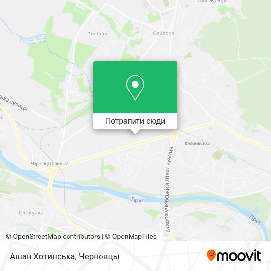 Карта Ашан Хотинська