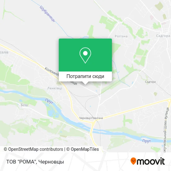 Карта ТОВ "РОМА"