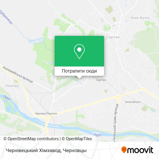 Карта Чернівецький Хімзавод