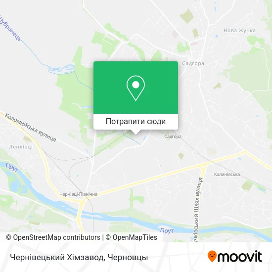 Карта Чернівецький Хімзавод