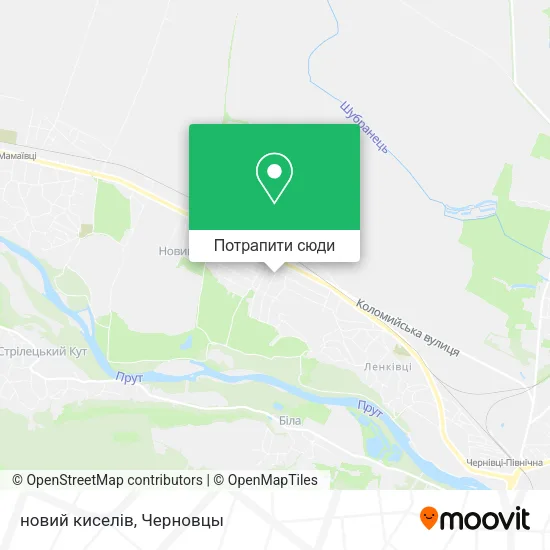 Карта новий киселів