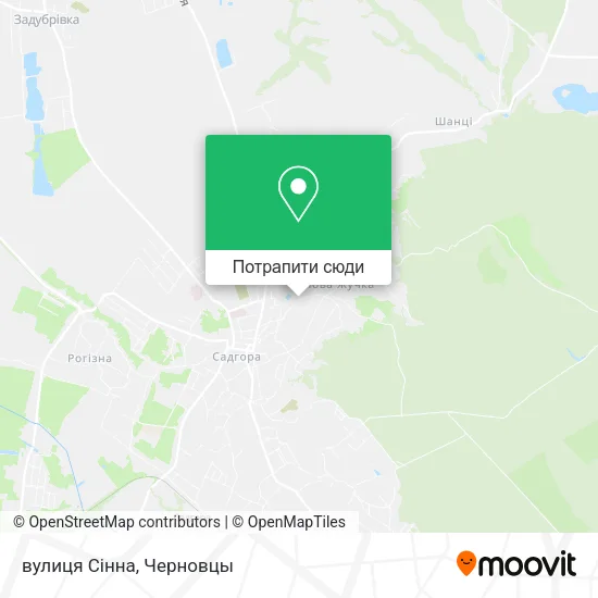 Карта вулиця Сінна