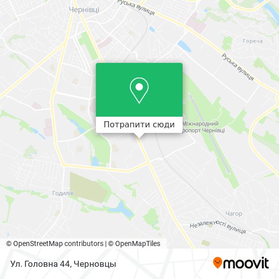 Карта Ул. Головна 44