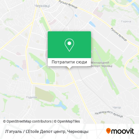 Карта Л'этуаль / L'Etoile Депот центр