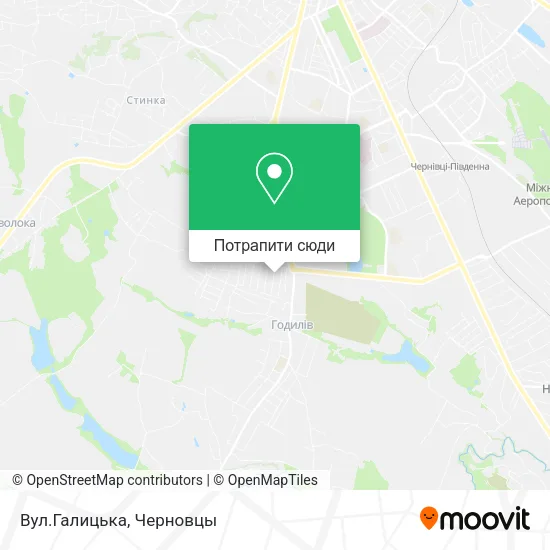 Карта Вул.Галицька